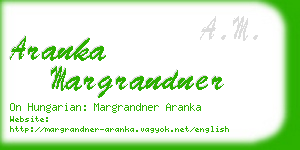 aranka margrandner business card